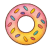 Donut kresba v dětském stylu